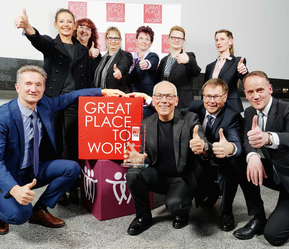 domino-world bei der Preisverleihung Great Place to Work 2018
