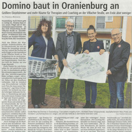 Bericht über domino-world im Oranienburger Generalanzeiger vom 28.03.2019