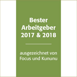 Bester Arbeitgeber 2017 und 2018